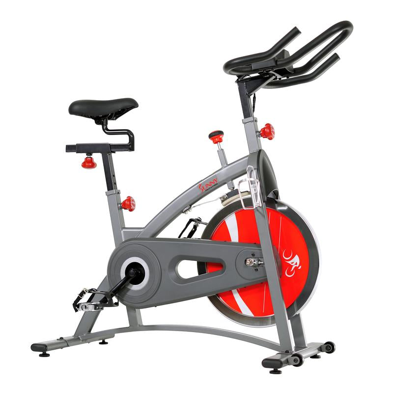 Belt Drive Exercise Bike Indoor Cycling Bike W/ LCD Monitor