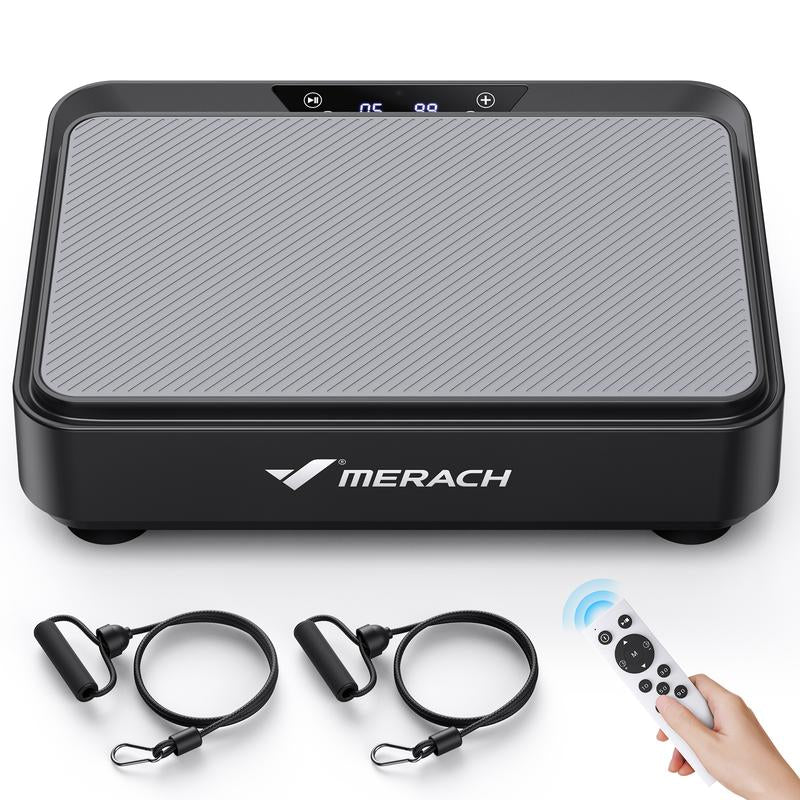 MERACH Mini Vibration Plate Exercise Machine, Lymphatic Drainage Machine, Whole Body Workout Vibration Platform for Fitness