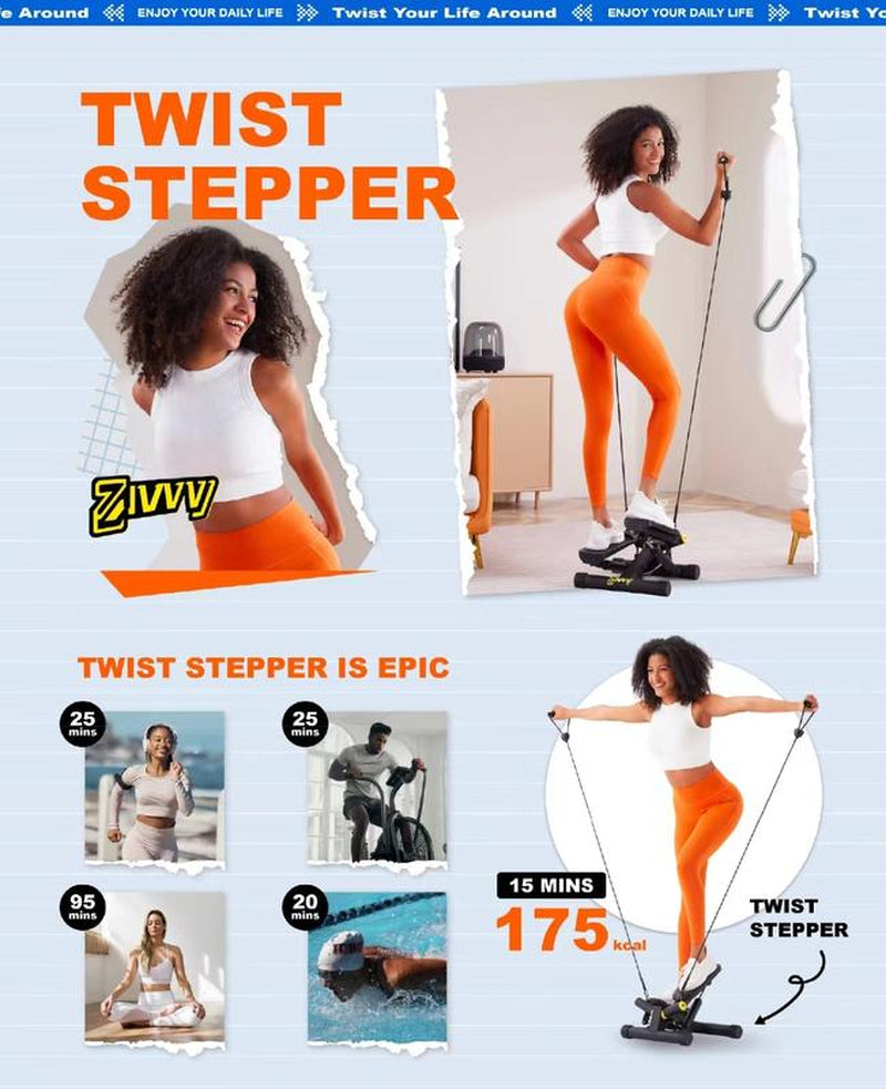 Ziwwvy Twist Stepper Machine for Gym