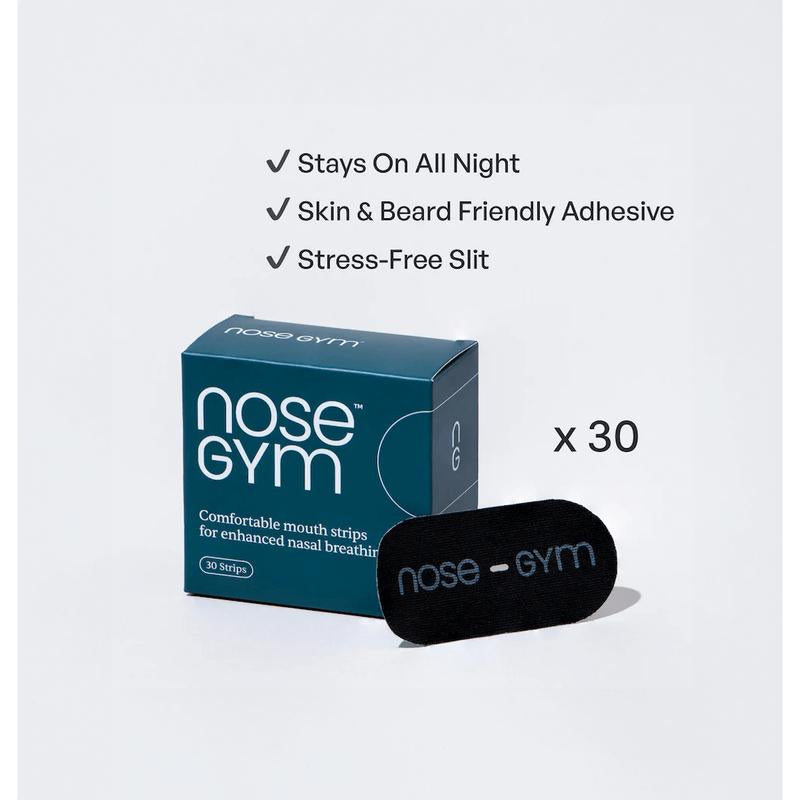 Nose Gym Mouth Tape | 90 Day Supply | Hypoallergenic, Comfortable, Beard-Friendly & Made in America