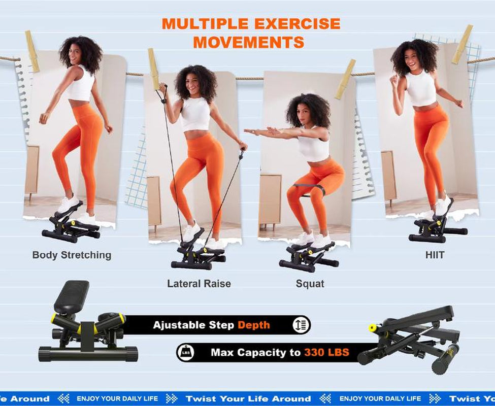 Ziwwvy Twist Stepper Machine for Gym