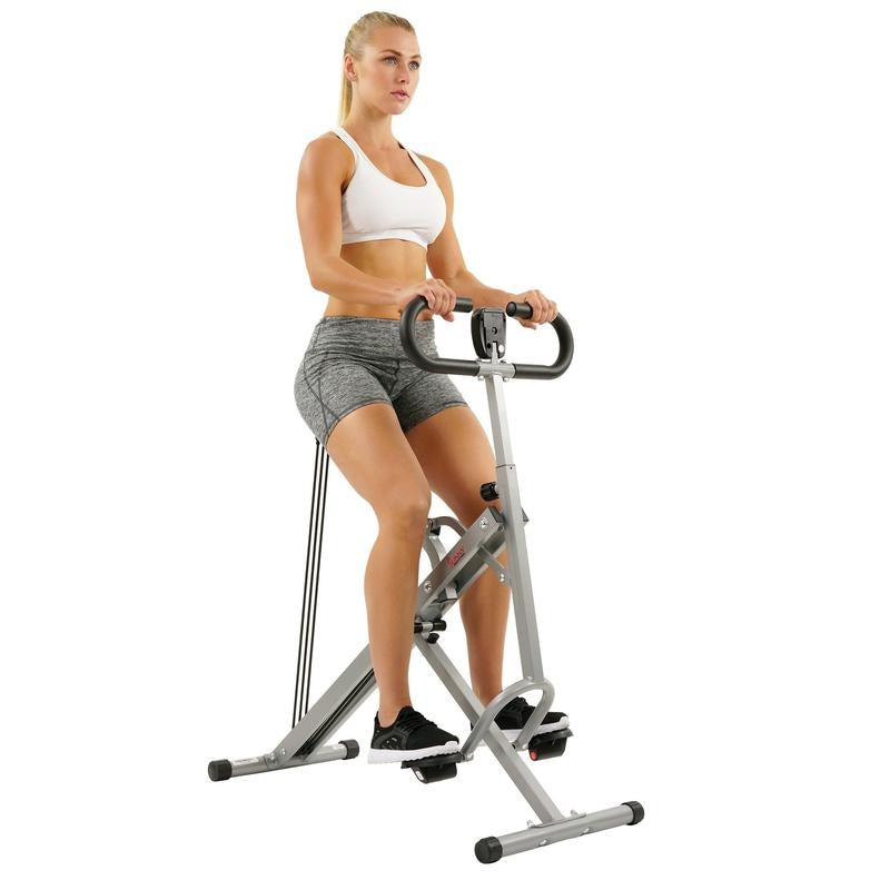 Sunny Health & Fitness Squat Assist Row-N-Ride Trainer for Glutes Workout