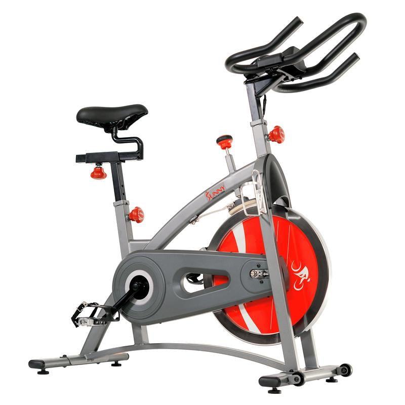 Belt Drive Exercise Bike Indoor Cycling Bike W/ LCD Monitor