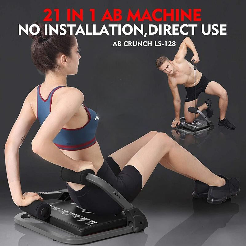 MBB Ab Workout Equipment,Ab Training Machine for Home Gym,Abdominal Exercise Equipment,Ab Crunch Sit up Bench for Full Body Exercise Equipment