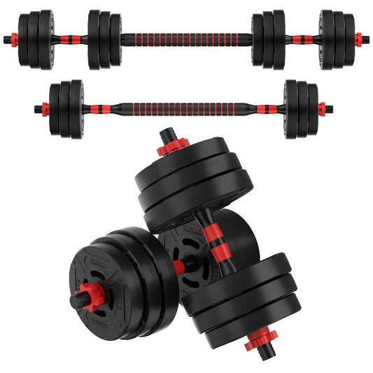 60LB 4-In-1 Portable Changeable Dumbbell, Barbell, and Kettlebell Set with Adjustable Weights