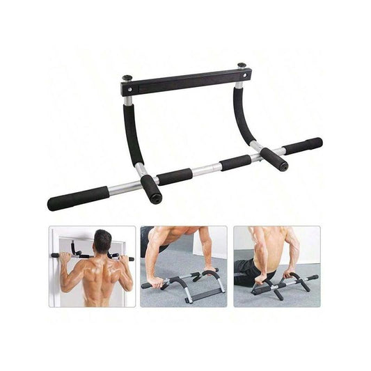 Steel Pull Up/Chin up Bar Adjustable Power Black for Pull up in Home Gym