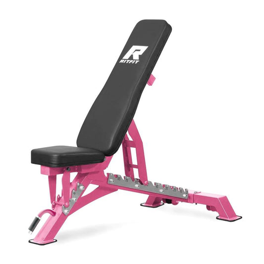 RITFIT Adjustable Weight Bench for Full Body Workouts, Incline, Decline, and Flat Settings - 1300LB Capacity Adjustable Foldable Adjustable Incline